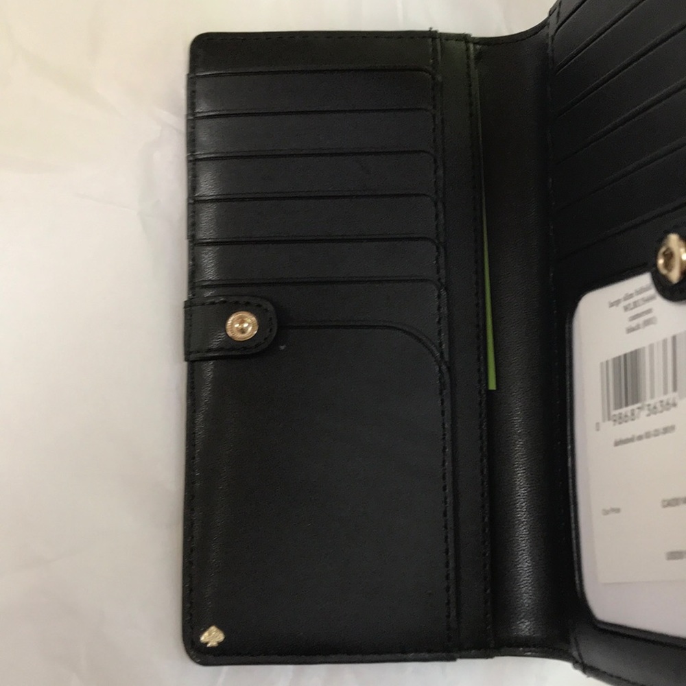 ♠️ Kate Spade Cameron Black Snap Wallet ♠️ - Picture 4 of 8